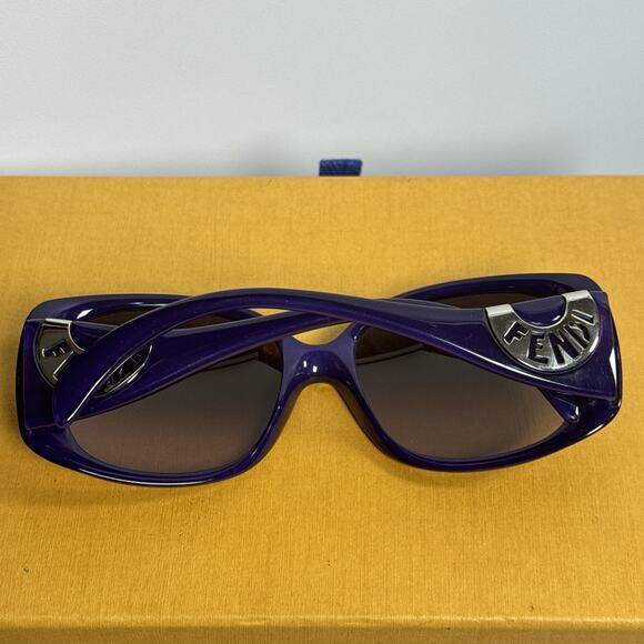 Fendi Sunglasses Y2K Vintage Purple Oversized Cold Insert FS5064 Polarized Rare main image 9